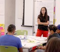 University of Colorado researcher Colleen Strawhacker teaching students archaeological excavation techniques in the Mimbres region of southern New Mexico.